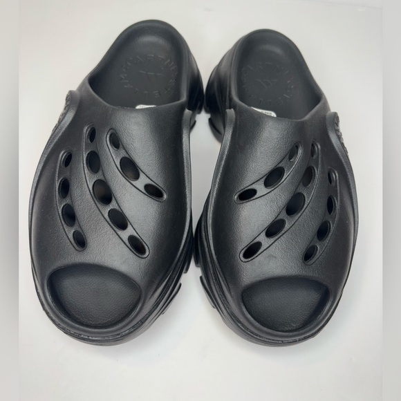 Adidas x Stella McCartney  black wedge  Clog sandals  US Size 6 excellent! - Picture 3 of 10